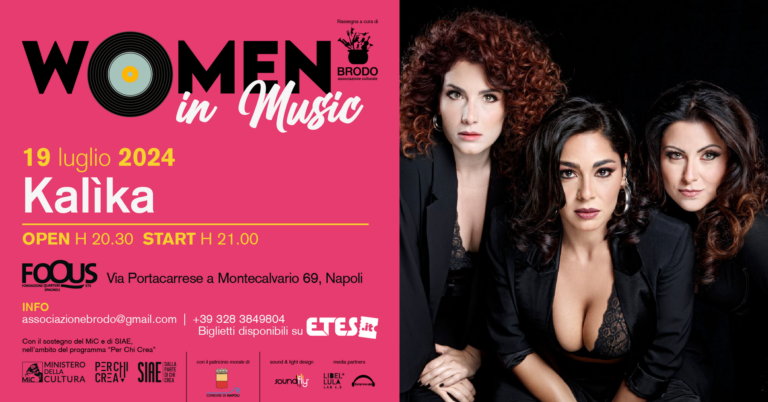 Il fascino delle KALIKA chiude Women In Music a Napoli il 19 luglio