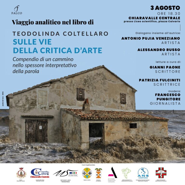 Chiaravalle:  presentazione del libro del critico d’arte Teodolinda Coltellaro “ Sulle vie della critica d’arte”