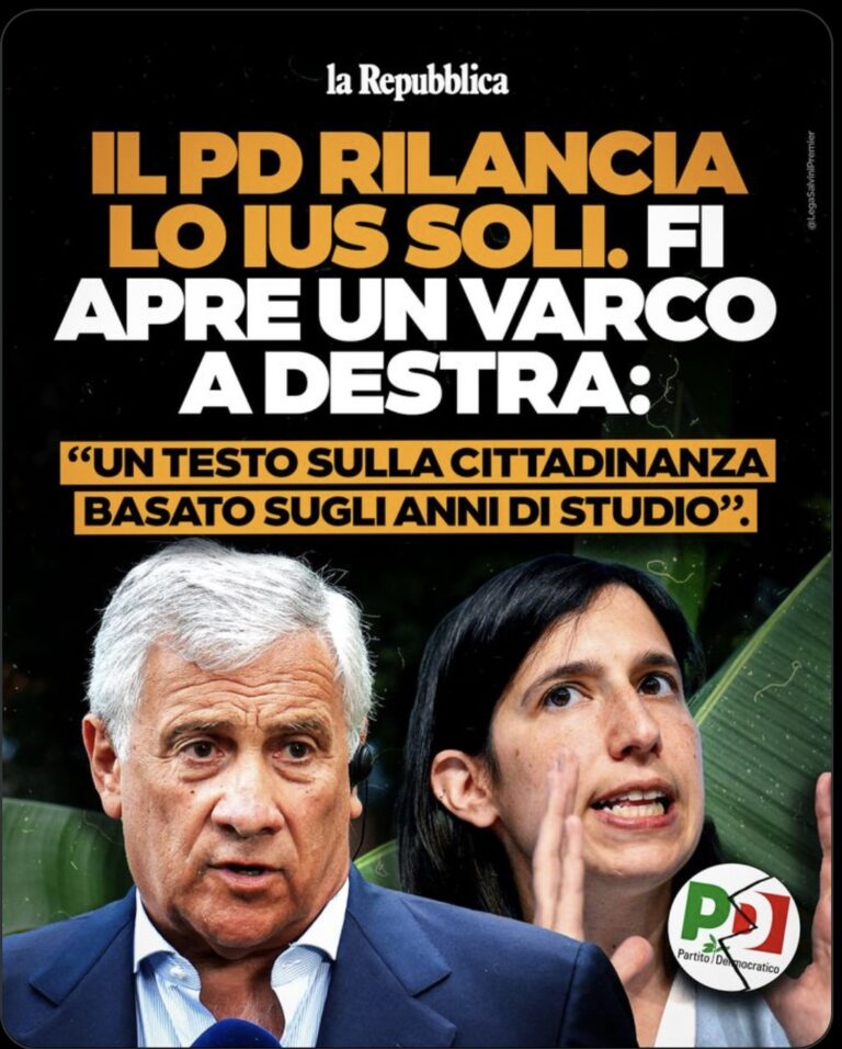 Scontro nel governo tra FI e la Lega per lo Ius Soli