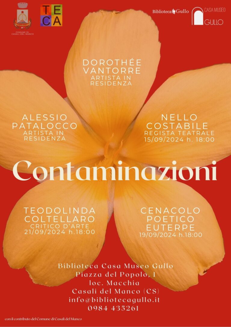 Casa Museo Gullo: dal 15 al 21 settembre 2024 la Rassegna Internazionale “CONTAMINAZIONI” 